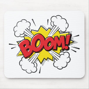 Boom Cartoon Design Mouse Pad