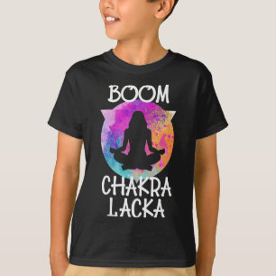 Boom Chakra Lacka Funny Yoga Instructor Yogi Medit T-Shirt