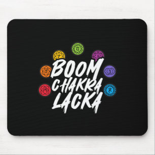 Boom Chakra Lacka Yoga Meditation Reiki Spiritual Mouse Pad
