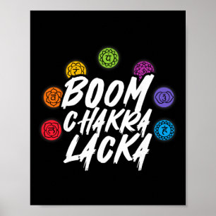 Boom Chakra Lacka Yoga Meditation Reiki Spiritual Poster
