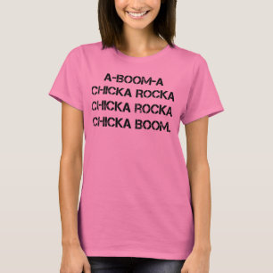 BOOM CHICK A BOOM Girl Scout Grunge Campfire Song T-Shirt