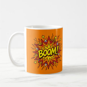 BOOM Comic Book Pop Art Orange Mug