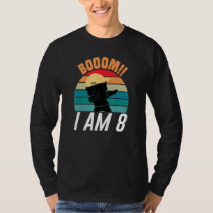 Boom I Am 8 Dabbing Boys 8th Birthday Eight Years T-Shirt