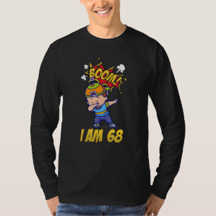 Boom I Am Sixty Eight Dabbing Child  Birthday T-Shirt