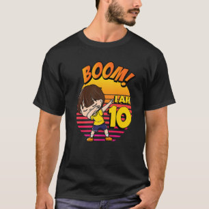 Boom I'm 10 Birthday Boy 10th Birthday Party T-Shirt