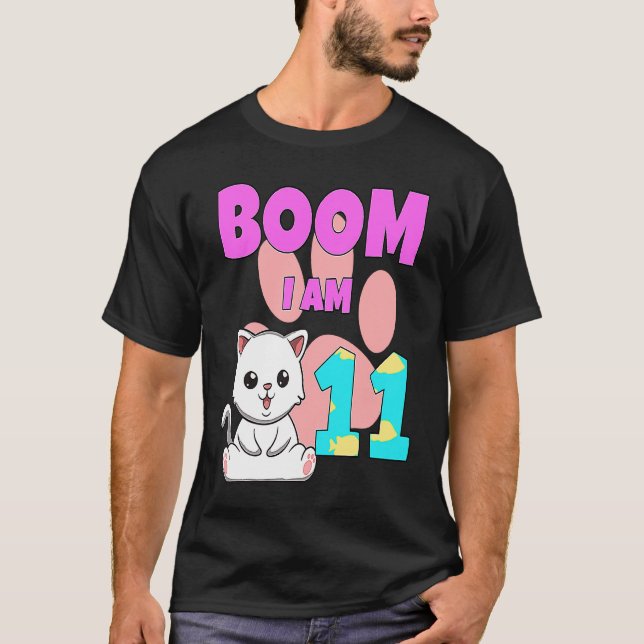 Boom Im 11 Cat T-Shirt (Front)