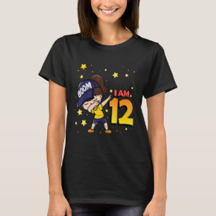 Boom I'm 12 Girl Birthday 12th Birthday Party T-Shirt