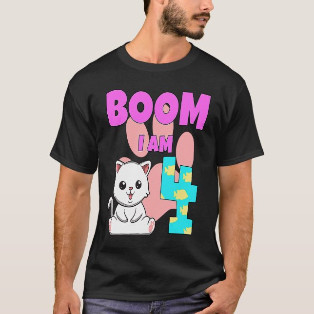 Boom Im 4 Cat T-Shirt (Front)
