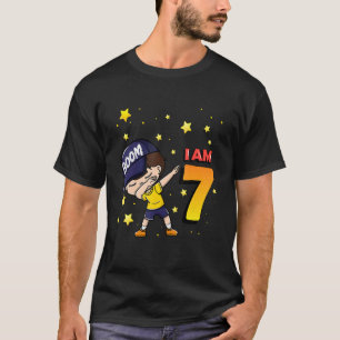 Boom I'm 7 Birthday Boy 7th Birthday Party 2 T-Shirt