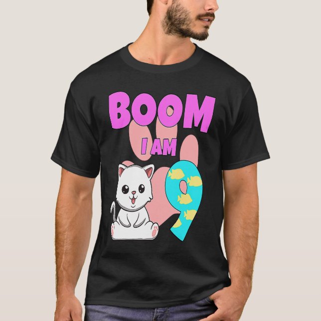 Boom Im 9 Cat T-Shirt (Front)