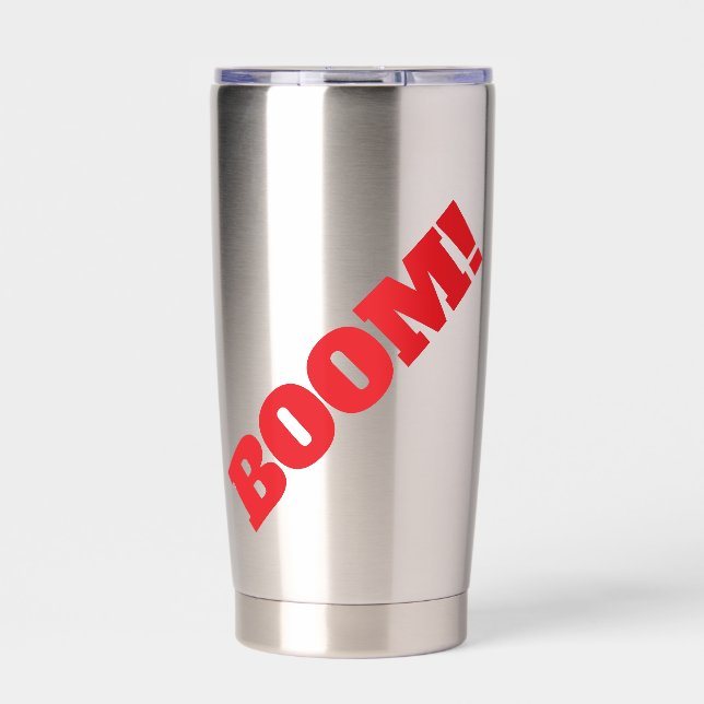 BOOM Professional elegant modern minimalist plain Insulated Tumbler (Front)