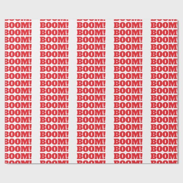 BOOM Professional elegant modern minimalist plain Wrapping Paper (Flat)