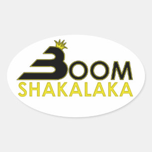 Boom Shakalaka Oval Sticker