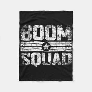 Boom Squad 4th Of July And New Year's Eve Firework Fleece Blanket