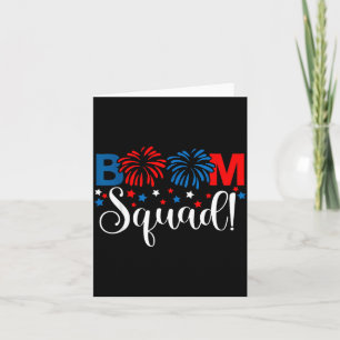 Boom Squad 4th of July Shirt Fireworks Card