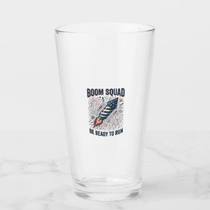 Boom Squad Patriotic Fireworks Vintage Shirt Desig Glass