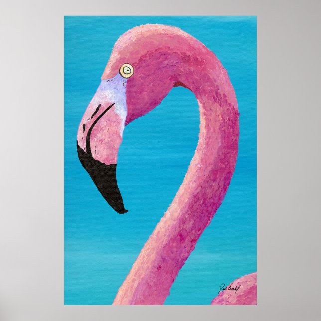 Boom Te Flamingo - By Just Dahl Poster (Front)