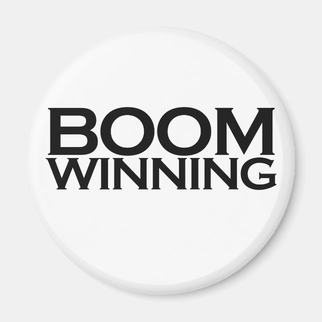 Boom winning magnet (Front)