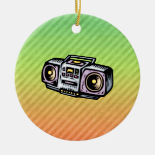 Boombox Ceramic Tree Decoration