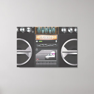Boombox Ghetto Blaster Canvas Print