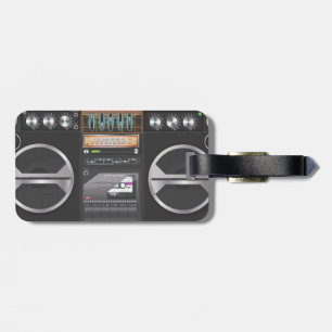 Boombox Ghetto Blaster Luggage Tag