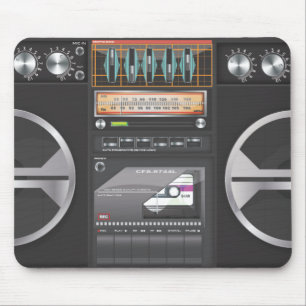 Boombox Ghetto Blaster Mouse Pad