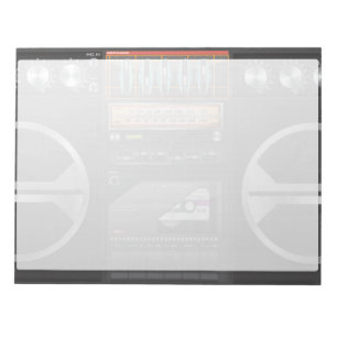 Boombox Ghetto Blaster Notepad