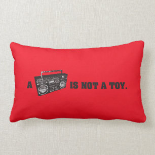 Boombox Is Not a Toy Lumbar Cushion