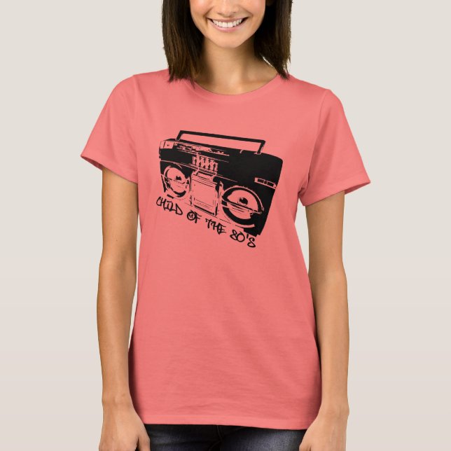 boomboxchildofthe80's T-Shirt (Front)