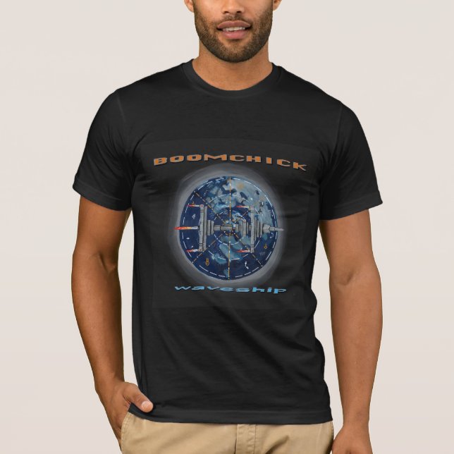 Boomchick "Waveship" space album cover T-Shirt (Front)