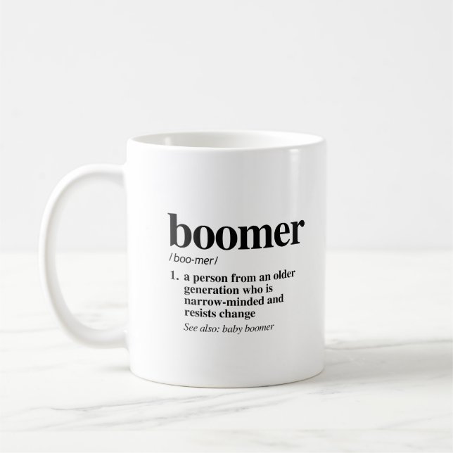 Boomer Definition Coffee Mug (Left)