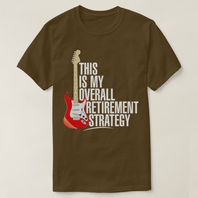 Boomer Guitar Player Electric Guitar Rock and Roll T-Shirt (Design Front)