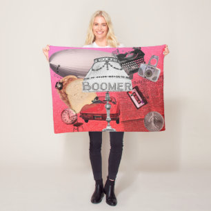BOOMER Nostalgic    Fleece Blanket