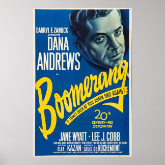 Boomerang! 1947 Movie POSTER PRINT A5 A2 Vintage