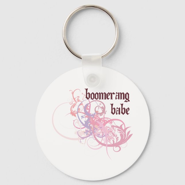 Boomerang Babe Key Ring (Front)