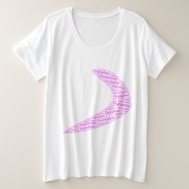 Boomerang Dynamic, incredible, awareness Plus Size T-Shirt (Design Front)