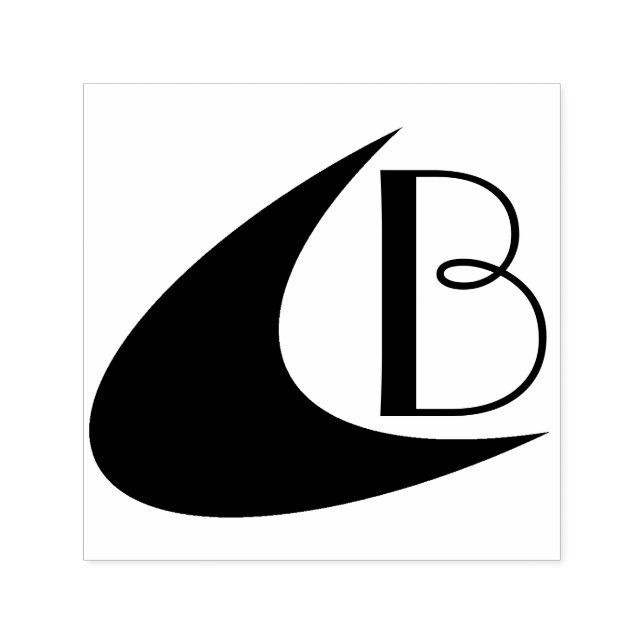 Boomerang & Initial Self-inking Stamp (Design)