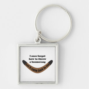 Boomerang Joke Key Ring