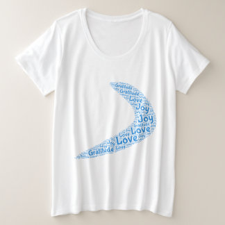 Boomerang Love, Gratitude, Joy Plus Size T-Shirt