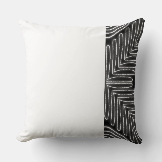 Boomerang Mudcloth Throw Pillow (Front)
