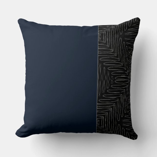 Boomerang Mudcloth Throw Pillow (Front)