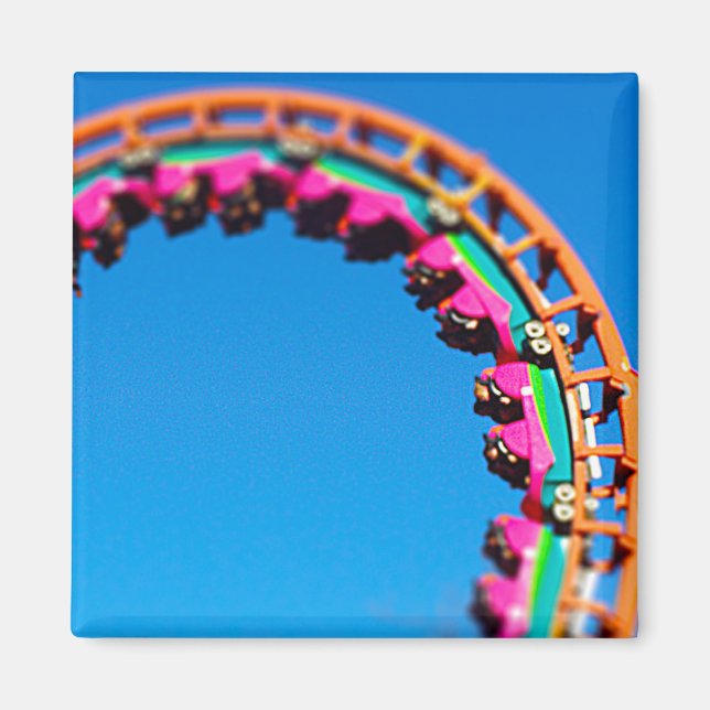 Boomerang Roller Coaster Worlds of Fun, KC Magnet (Front)