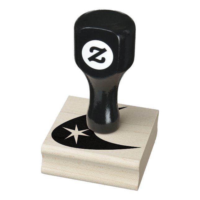 Boomerang & Star Rubber Stamp (Stamp)