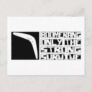 Boomerang Survive Postcard