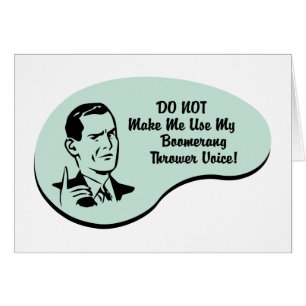 Boomerang Thrower Voice