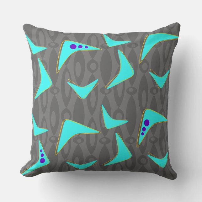 Boomerangs and Balls Cushion (Front)
