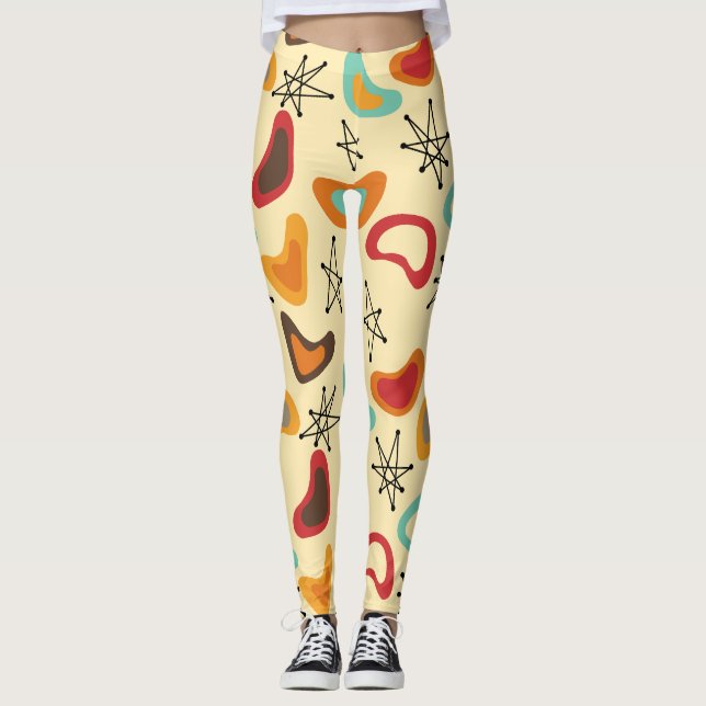 Boomerangs and Stars  Leggings (Front)