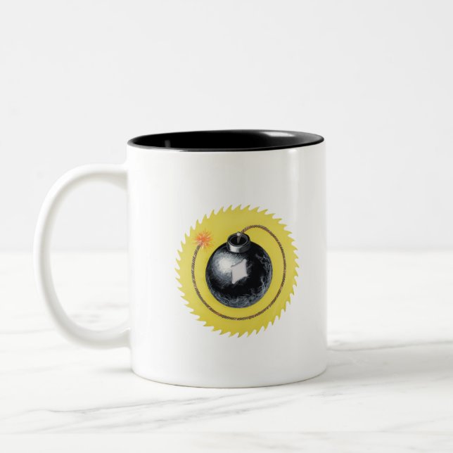 Booming Bomb Two-Tone Coffee Mug (Left)
