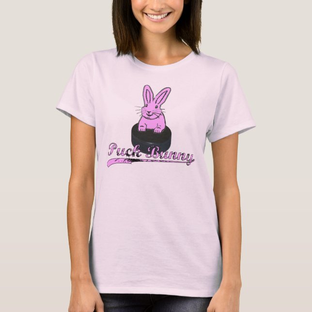 #BOOMNASTY Hockey Puck Bunny T T-Shirt (Front)