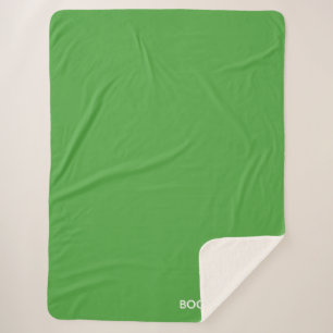 Boomslang green colour name sherpa blanket